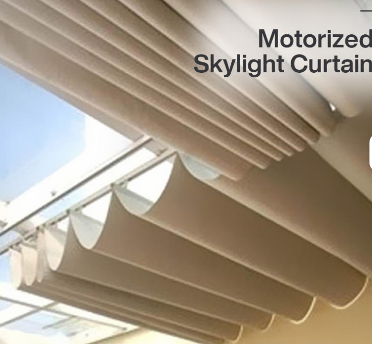 Blackout Motorized Sunscreen Skylight Blinds