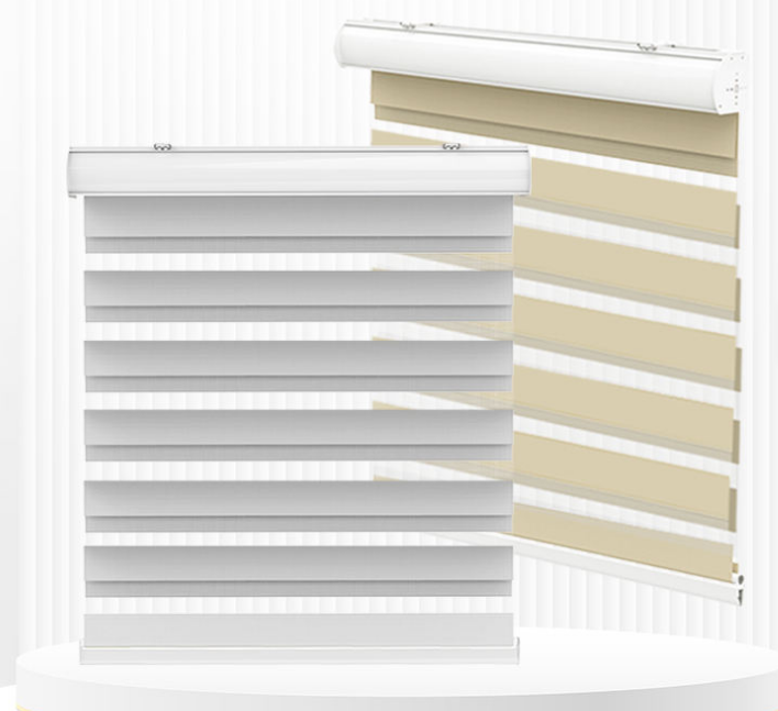 Tubular Motorized Zebra Blinds