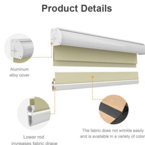 Tubular Motorized Zebra Blinds