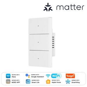 MOES Star Grand Matter WiFi Smart Switch US Standard