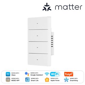MOES Star Grand Matter WiFi Smart Switch US Standard