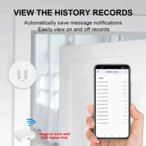 Tuya Smart Vibration and Motion Sensor with OLED Display