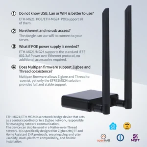 Zigbee Thread PoE Gateway USB Dongle Central Control