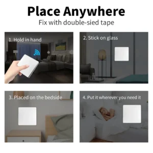 Wireless Smart RF433MHz Self-Powered Waterproof Wall Light Switch