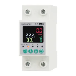 Tuya WiFi Auto-Reclosing Voltage Current Protector Energy Meter 63A