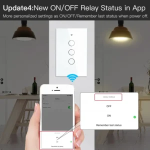 Tuya Zigbee Wi-Fi Smart Touch Light Wall Switch