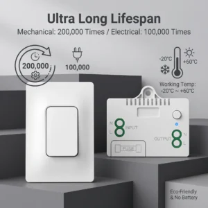 Self-Powered Wireless Remote Wall Smart Switch