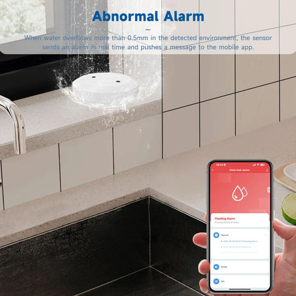 Tuya ZigBee Smart Water Leak Detector Immersion Sensor