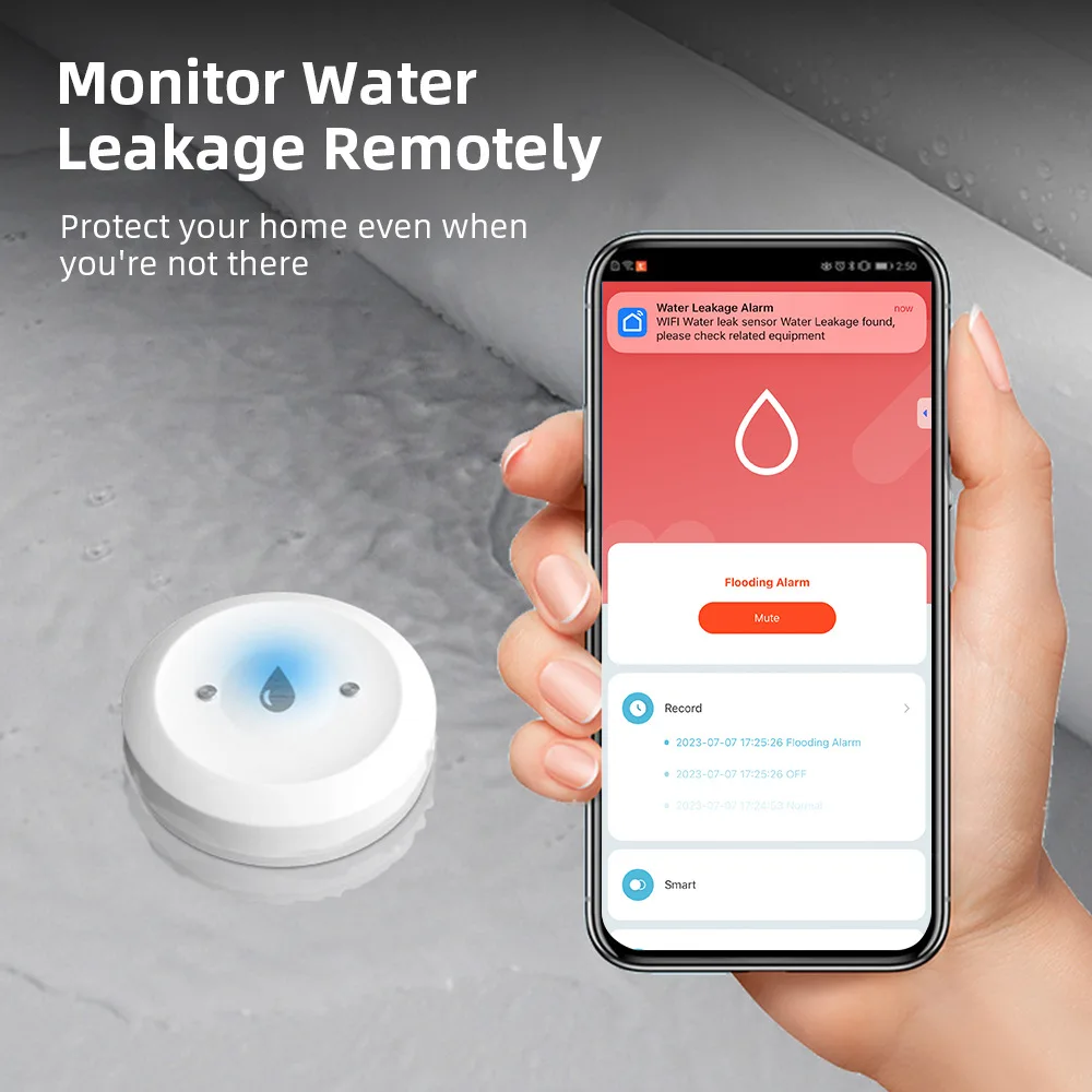 Tuya ZigBee Smart Water Leak Detector Immersion Sensor
