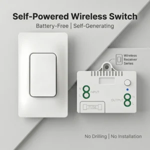 Self-Powered Wireless Remote Wall Smart Switch
