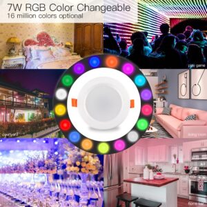 MOES WiFi Smart LED Dimmable RGB Downlight 7W
