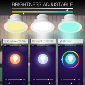 MOES WiFi Smart LED Dimmable RGB Downlight 7W