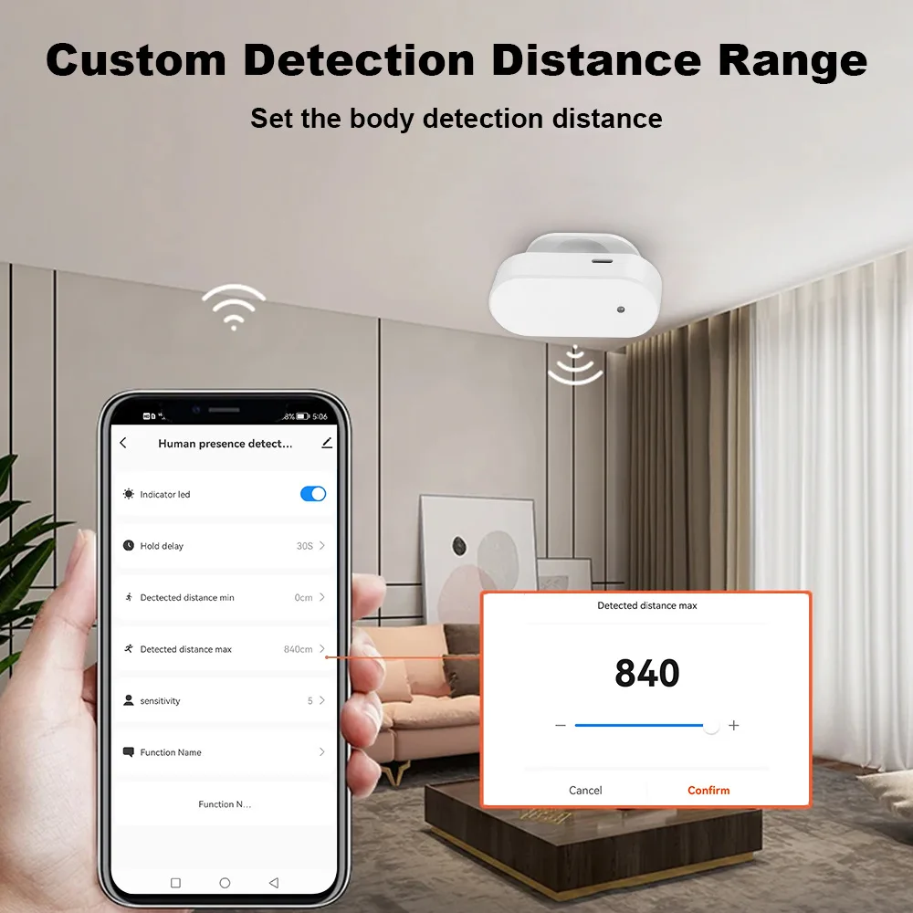 Human Presence Sensor With OLED Display and Light Sensor