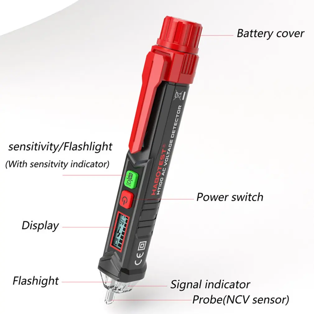 HT100 Non-Contact Digital Voltage Detector Pen