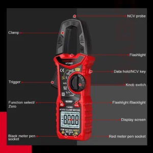 Digital Clamp Meter 600A AC/DC Multimeter Voltage Tester