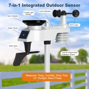 Professional WiFi Weather Station with 7-in-1 Sensor