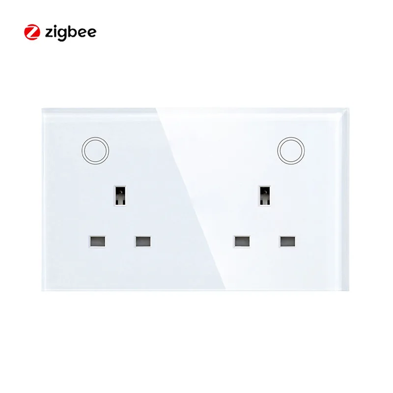 Smart Socket Glass Panel UK Wall Socket with USB PD 20W
