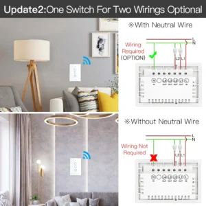 Tuya Zigbee Wi-Fi Smart Touch Light Wall Switch