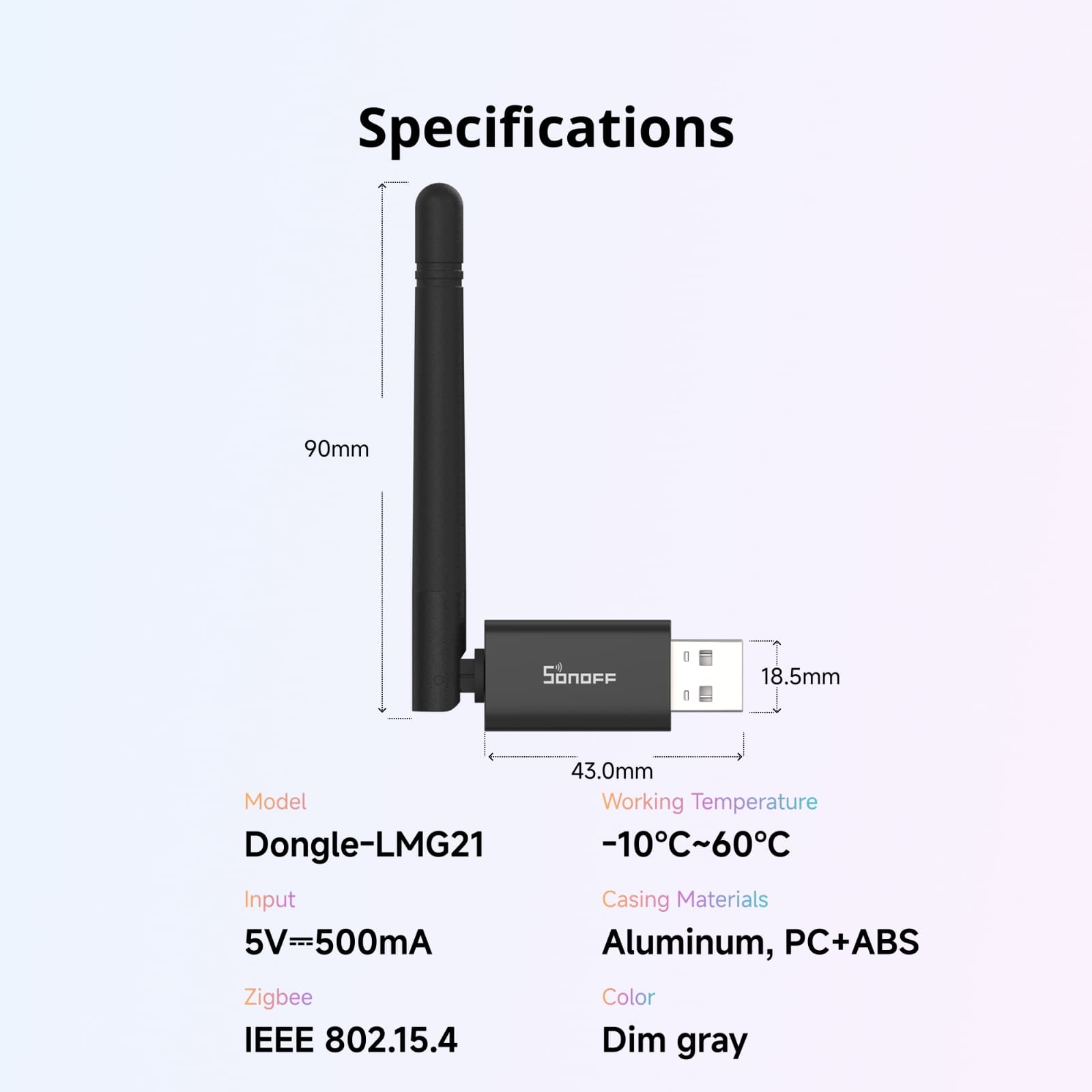SONOFF Dongle Lite MG21 Zigbee Thread USB Dongle Dongle-LMG21