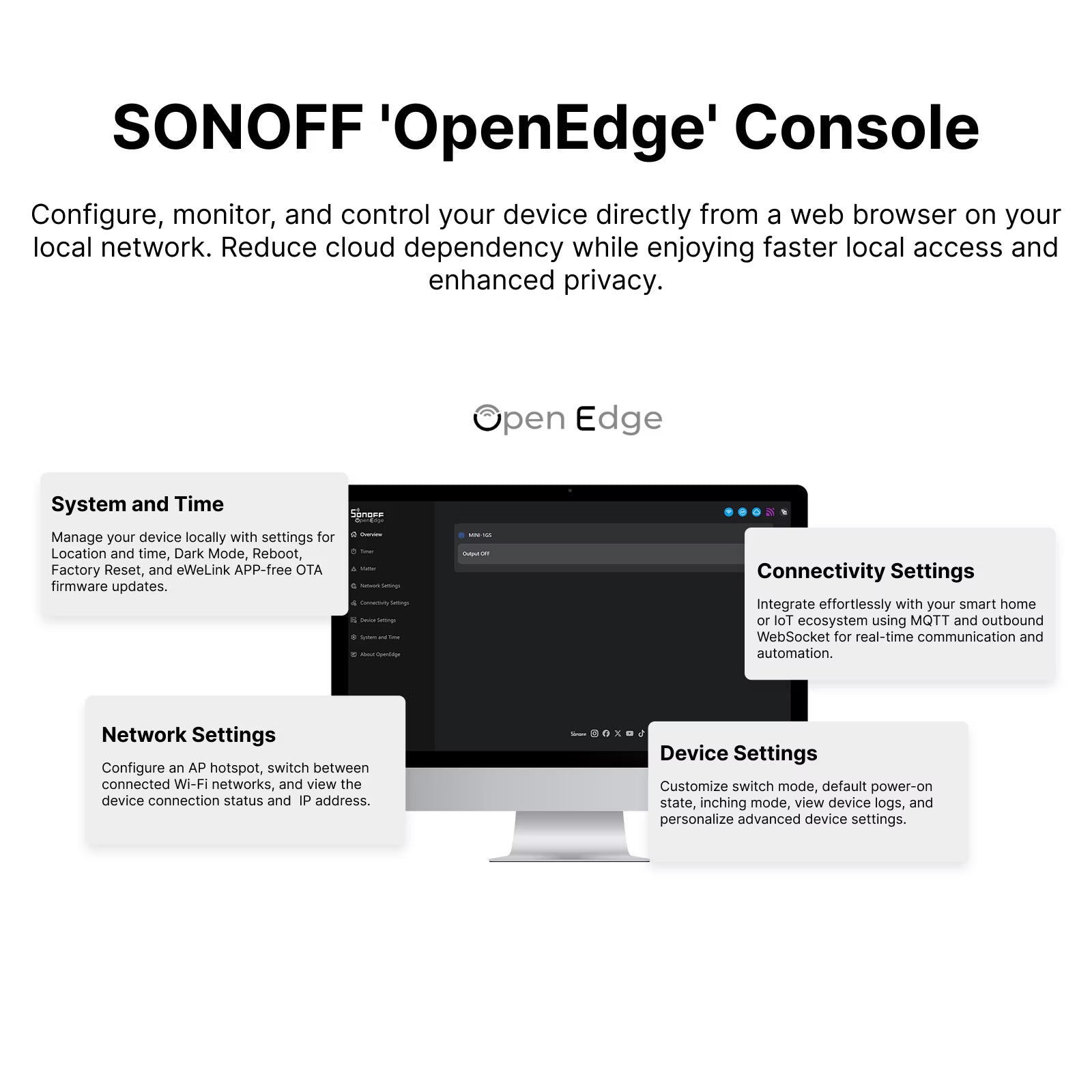 SONOFF MINI ONE Matter Over Wi-Fi Smart Switch MINI-1GS