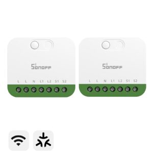SONOFF MINI DUO 2-Gang Matter Over WiFi Smart Switch MINI-2GS