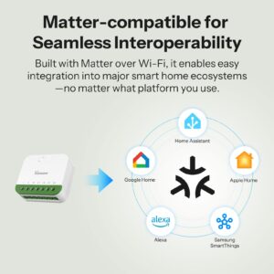 SONOFF MINI DUO 2-Gang Matter Over WiFi Smart Switch MINI-2GS