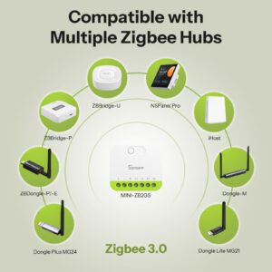 SONOFF MINI DUO 2-Gang Zigbee Smart Switch MINI-ZB2GS