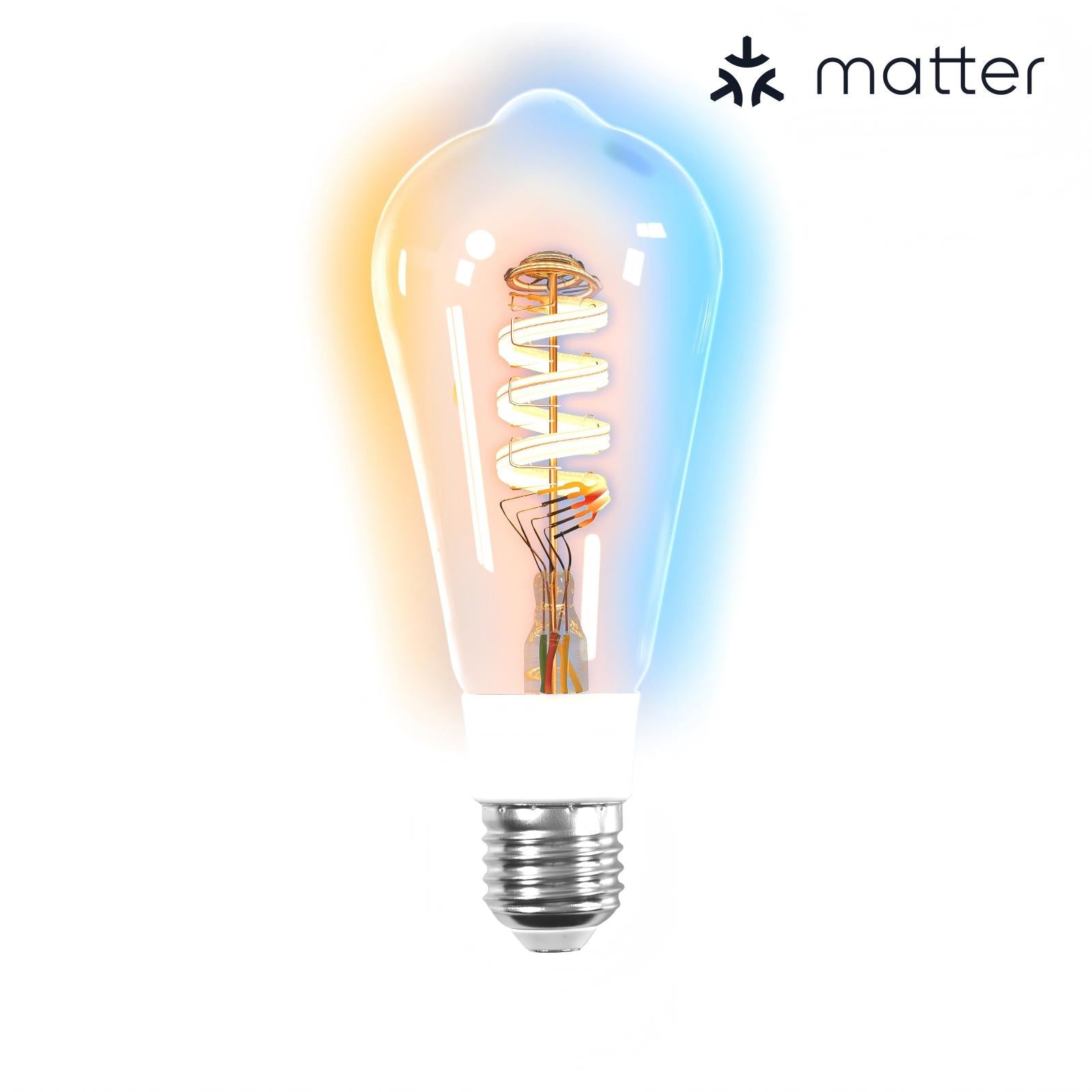 MOES Matter WiFi E27 Smart Edison LED Light Bulb