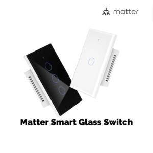 MOES Matter WiFi Smart Light Switch Glass Panel Neutral Required