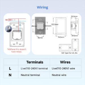SONOFF NSPanel Pro Smart Home Control Panel 120 Type
