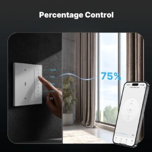 MOES Star Feather Zigbee Smart Curtain Switch EU