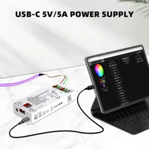 ESP32 WLED Digital LED Controller DC 5-24V 16A