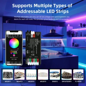 ESP32 WLED Digital LED Controller DC 5-24V 16A