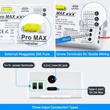 Zigbee Pro MAX Smart LED Strip Controller with External 20A Pluggable Fuse