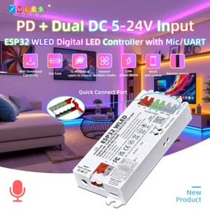 DOMRAEM DOM-WLE-12P ESP32 WLED Digital LED Controller