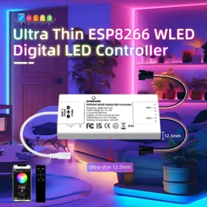 ESP8266 WLED LED Strip Controller Ultra-Thin 2CH 12A