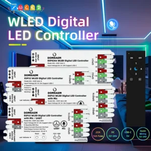 ESP8266 ESP32 WLED Addressable LED Controller