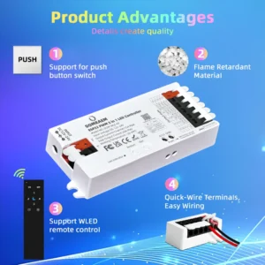 DOMRAEM ESP32 WLED PWM Analog LED Strip Controller 5-in-1