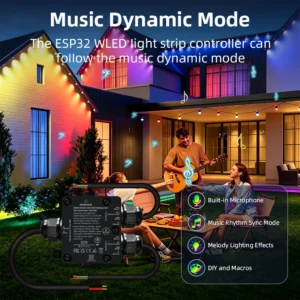 DOMRAEM 4CH IP65 Waterproof Digital WLED Controller DC 5-48V