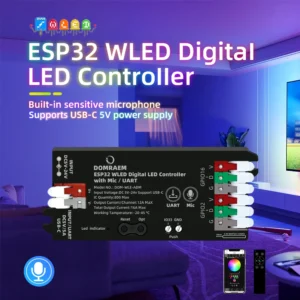 ESP32 WLED Digital LED Controller DC 5-24V 16A