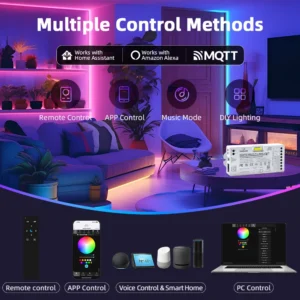 DOMRAEM DOM-ETH-815DM ESP32 Ethernet WiFi WLED LED Controller