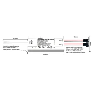 ESP8266 WLED Digital LED Strip Controller 2CH 12A Output