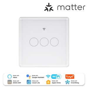 MOES Tuya Matter WiFi Smart Light Switch EU Version