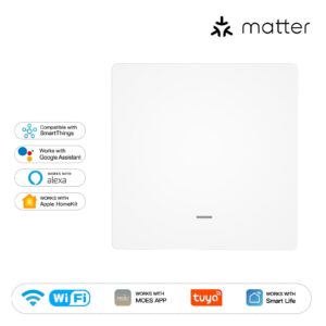 MOES Matter WiFi Smart Push Button Light Switch EU Version