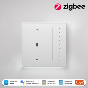 MOES Star Feather Zigbee Smart Curtain Switch EU