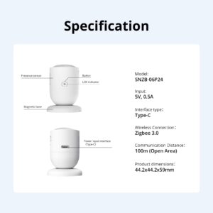 SONOFF SenseGuard SNZB-06P24 Zigbee Human Presence Sensor