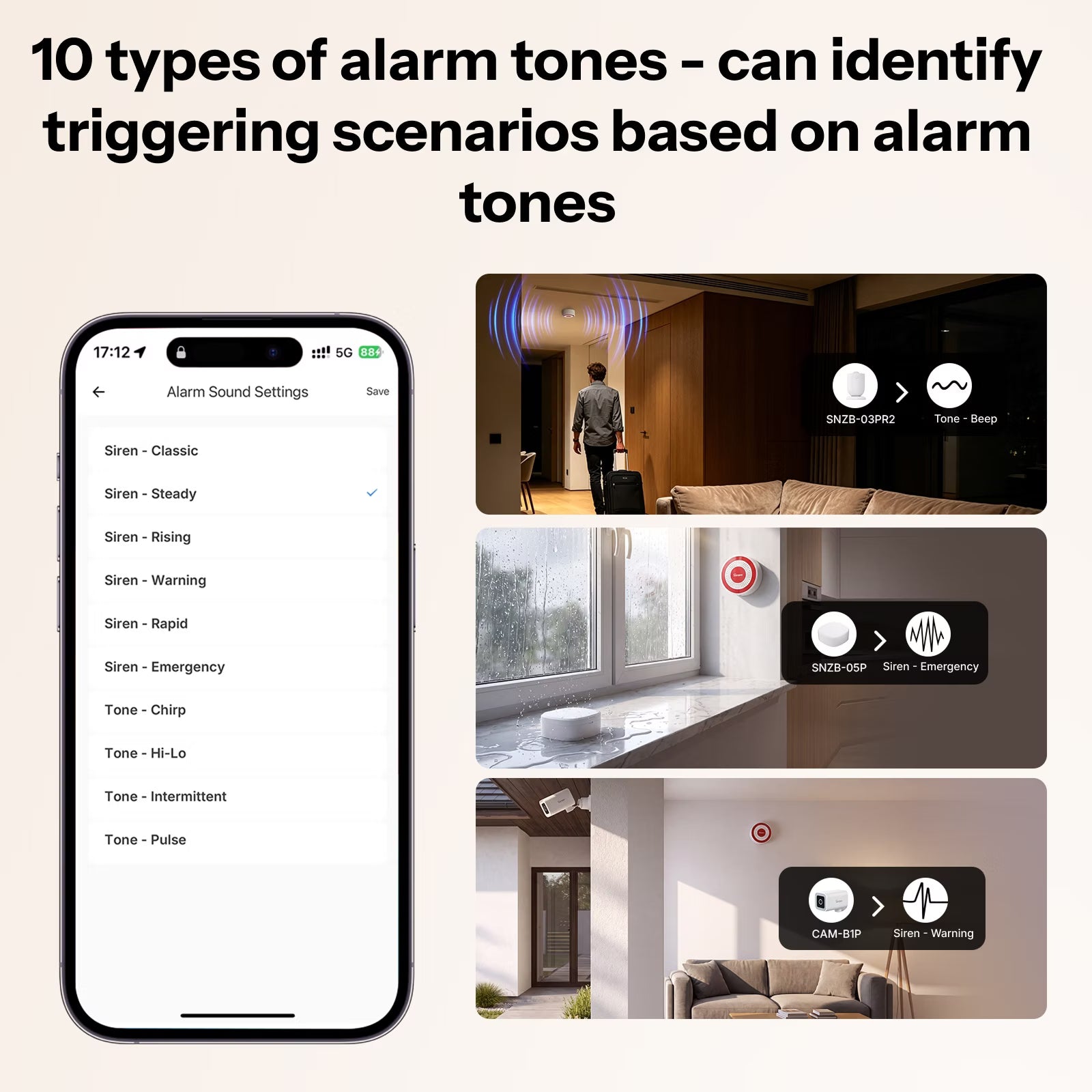 SONOFF SNZB-09P Zigbee SenseGuard Indoor Siren