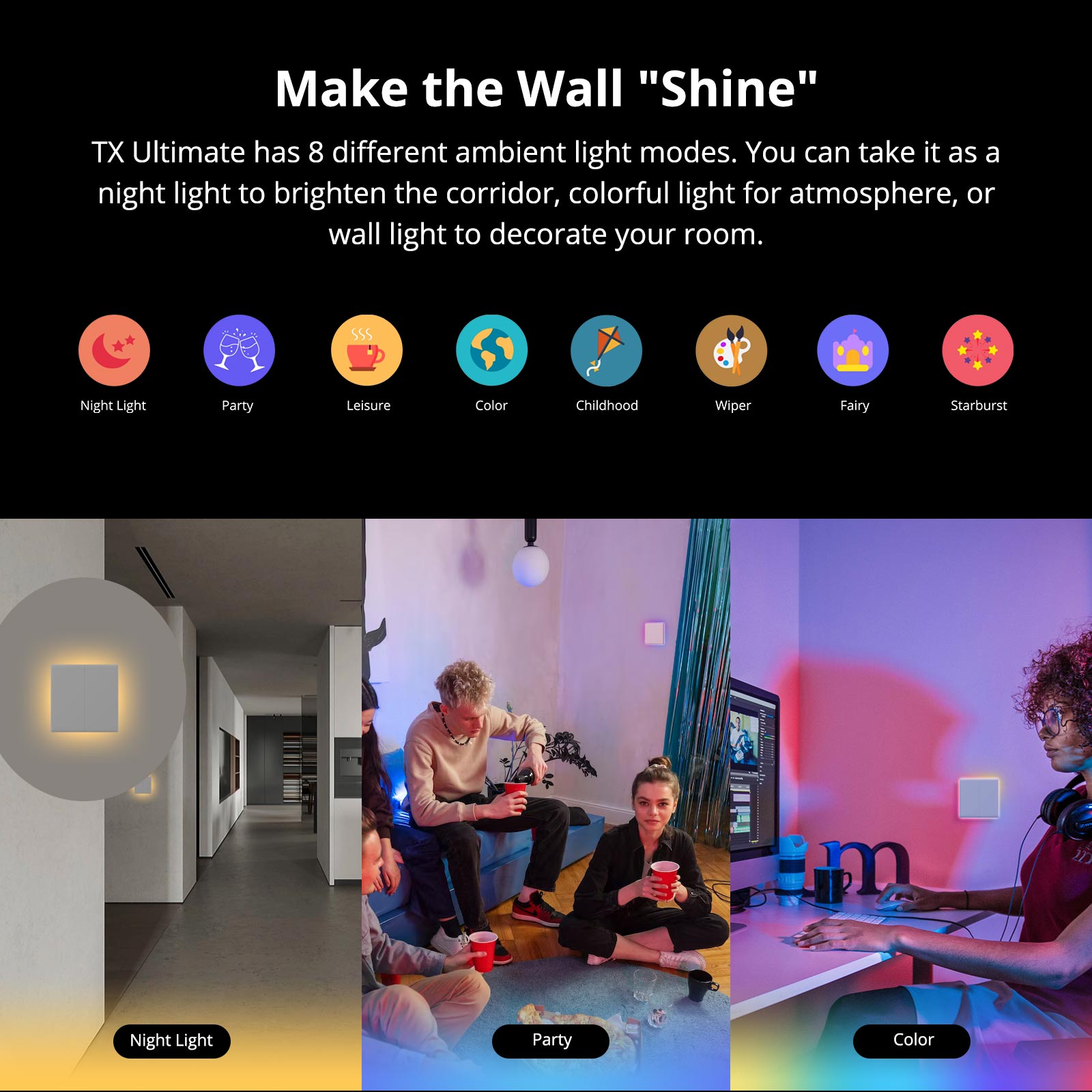 SONOFF TX Ultimate T5 Smart Touch Wall Switch