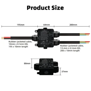 IP65 Waterproof ESP32 WLED 2CH LED Controller DOM-WLE-SFM