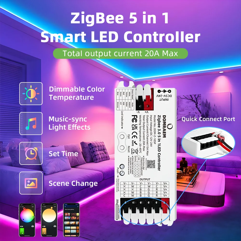 Zigbee 3.0 Smart LED Controller Dimmer